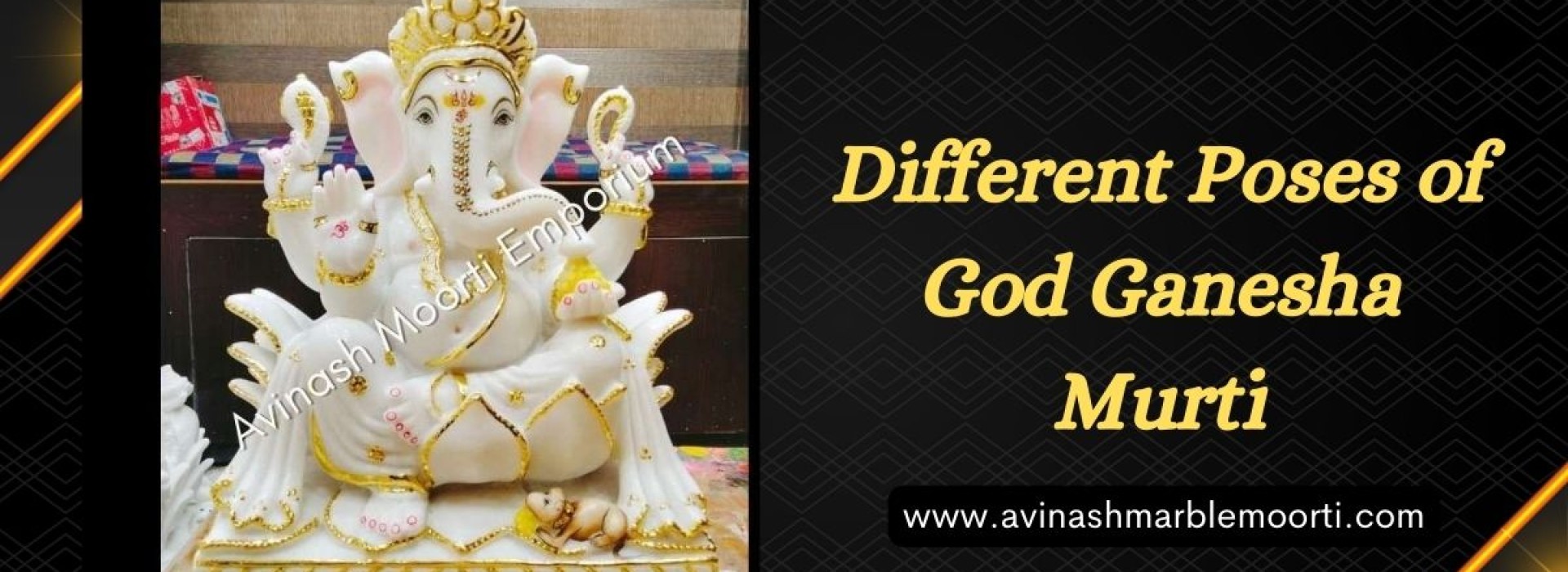 Different Poses of God Ganesha Murti
