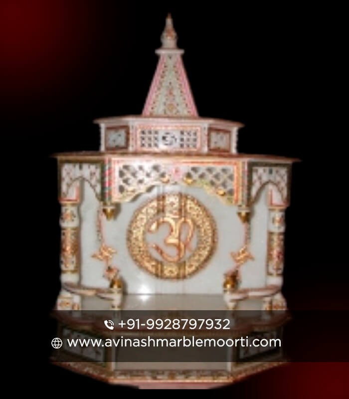 Meenakari White Marble Temple