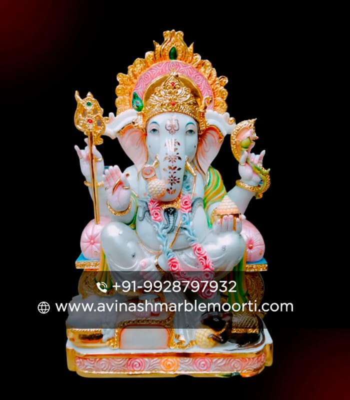 Ganesha Idol With Right Trunk