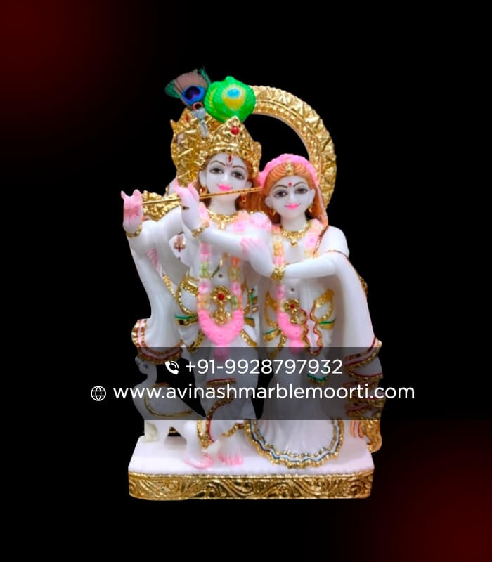 Radha Krishna White Idol