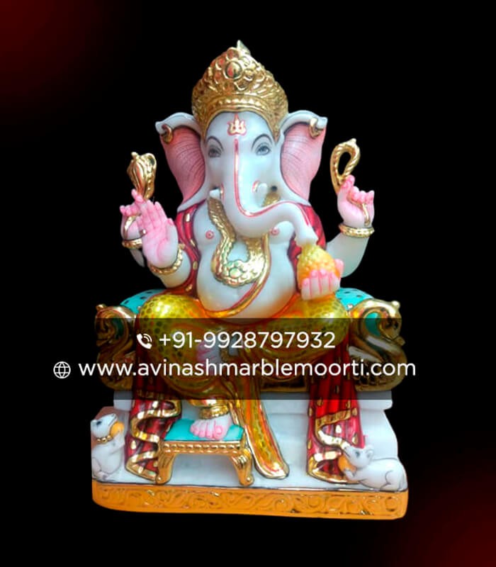Lord Marble Ganesha Idol