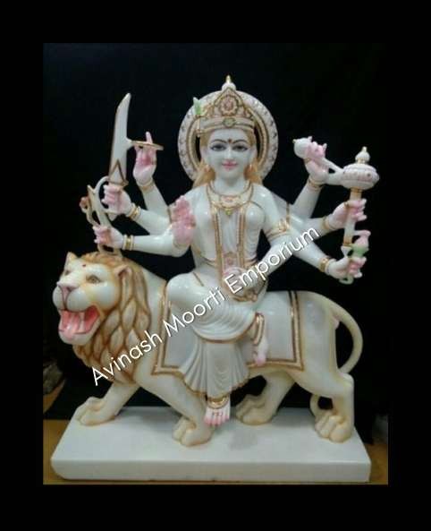 Marble Durga Mata Moorti