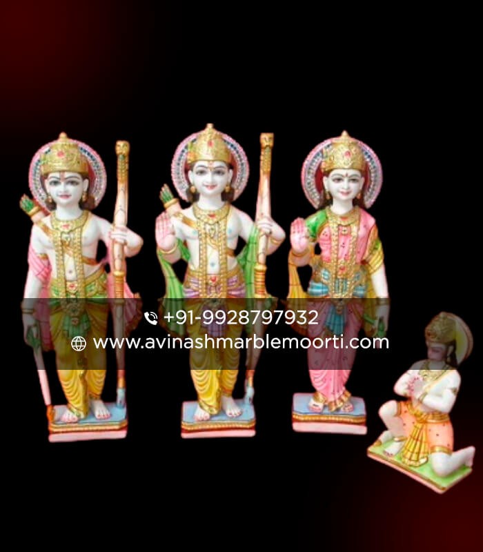 White Marble Ram Darbar Statues