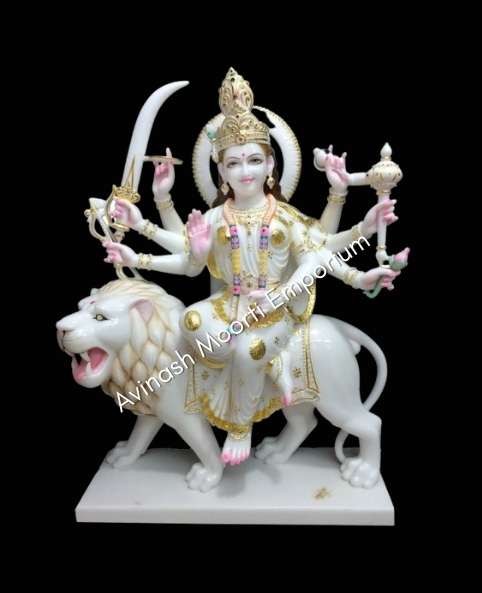 Marble Durga Maa Statue