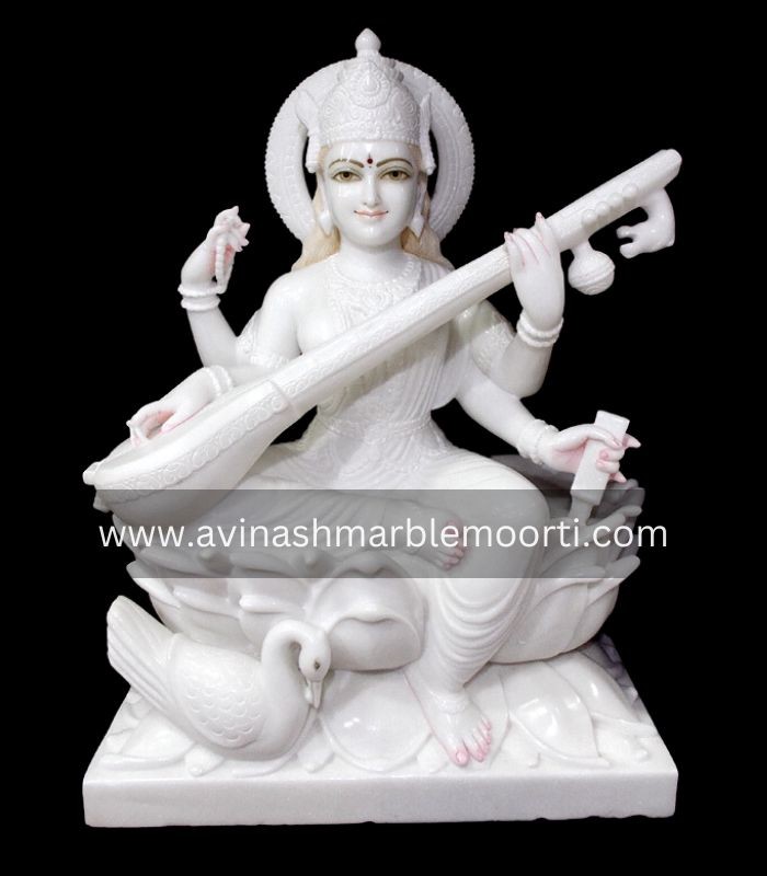 Makrana Marble Saraswati Statues