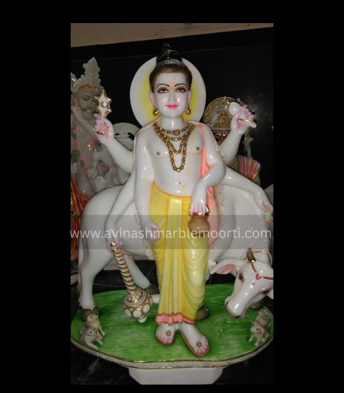 Lord Dattatreya Marble Statue