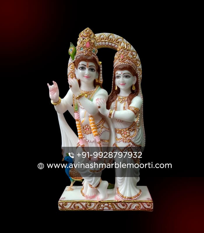 Elegant Radha Krishna Statue