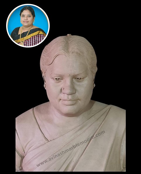 Marble Lady Bust Statue