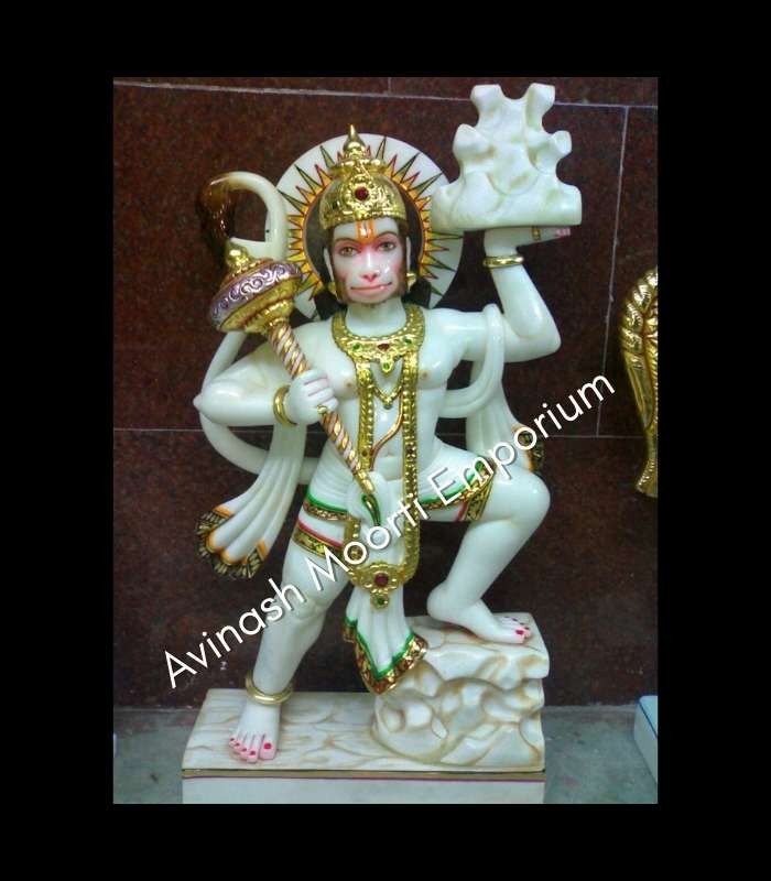 Marble Hanuman Sculpture